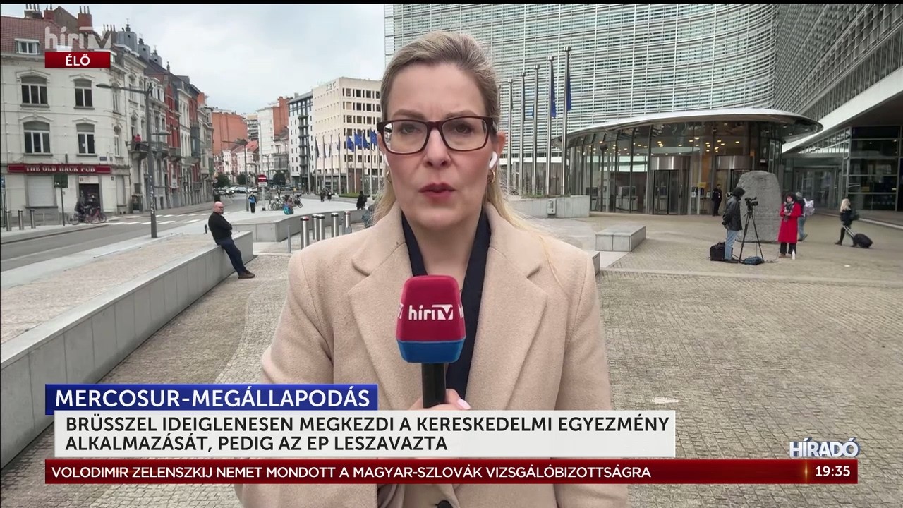 Brüsszel ideiglenesen megkezdi a kereskedelmi egyezmény alkalmazását, pedig az EP leszavazta - HírTV