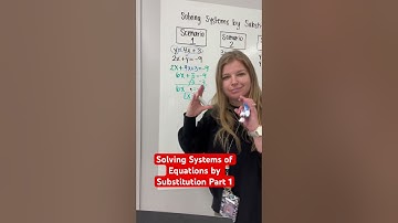 Solving systems of equations by substitution- part 1! #iteachalgebra #math #algebra #teacher