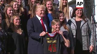 Trump Welcomes College Sports Champions To WH