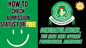 How to Check Jamb CAPS e facility Admission Status FREE on the Portal