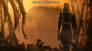 Cena do Godzilla Earth (Godzilla: Monster Planet)