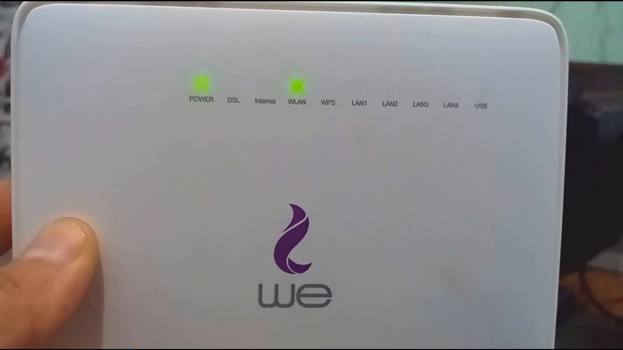 إعادة ضبط راوتر We الجديد لوضع المصنع|تظبيط اعدادات الشبكة|عمل Reset في ...