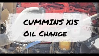 Cummins X15 Oil Change Walkthrough - Basic Oil Change