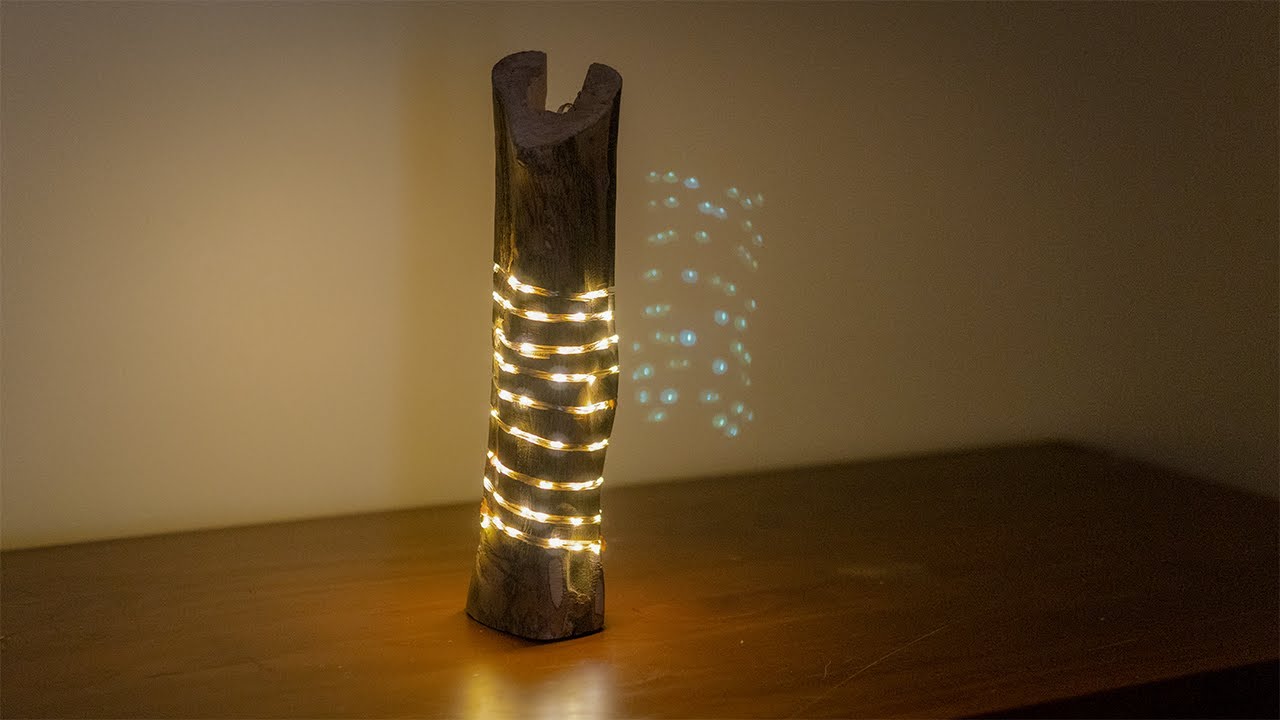 WOODEN LAMP MADE IN 5 minute | Olive Wood / Wood Carving - YouTube
