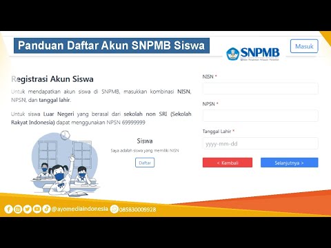 Registrasi Akun SNPMB Siswa Tahun 2024