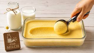 Nur Milch – ohne Sahne und Kondensmilch!