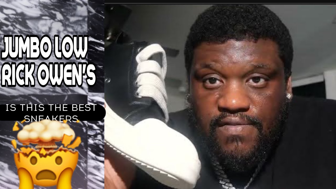 Rick Owens Leather Low-Top Sneakers