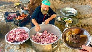 Mutton Rosh Recipe | 150+ Kg Giant Namkeen Mutton Prepared | Street Food Peshawari Dum Pukht Making