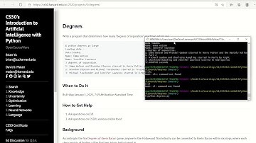 CS50 Project0: Degrees Introduction to Artificial Intelligence with python