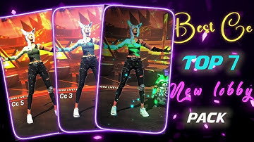 TOP 7 HD QUALITY CC FF XML😍 ||  NEW LOBBY 7 BEST CC XML - PACK || #xml #edit #cc 