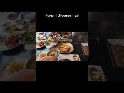 Fancy Korean full-course meal for father's birthday