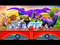 Animal Running Race 3D 🐘 | Colorful Cartoon Animals Competing | Kids Entertainment