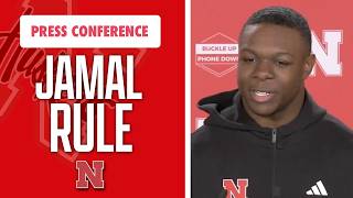 Nebraska Football RB Jamal Rule meets with the media on Saturday I GBR