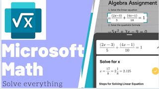 what is microsoft math how to use microsoft bing math app scan upload solution graph any equation Net Worth