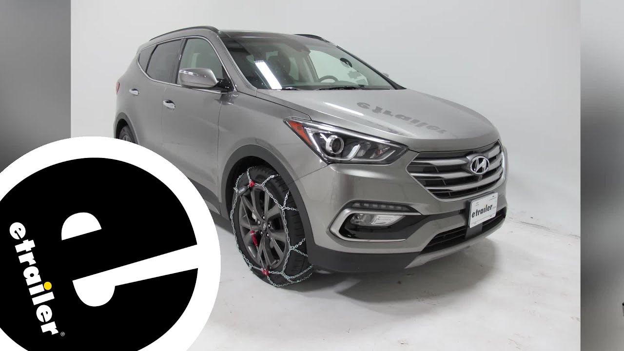 etrailer Konig SelfTensioning Snow Tire Chains Installation 2017