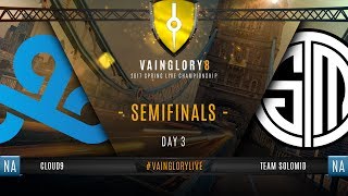 Team SoloMid vs Cloud9 - 2017 Unified Western Spring Live Championship - Day 3 Semifinals