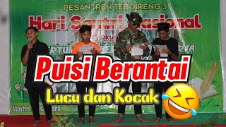 Puisi Berantai 4 Orang, Lucu menghibur...