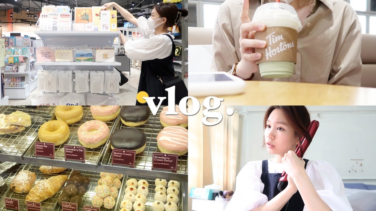 𝔼𝕟𝕘𝕝𝕚𝕤𝕙 𝕧𝕝𝕠𝕘 • 🍩speaking English an entire video, chilling at a café, daily look (TH/EN subs)