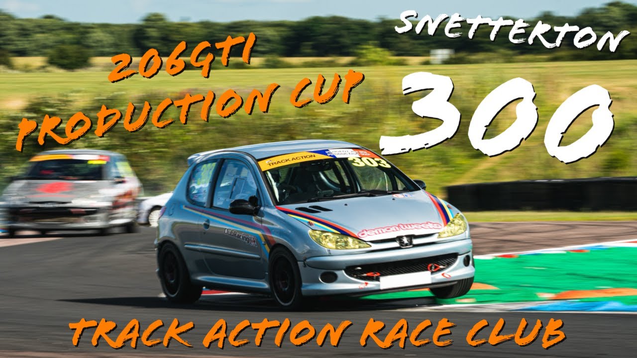 Track Action Racing Club Snetterton 300 2024 Race 1 Track Action Race Club - Peugeot 206GTI Cup ...