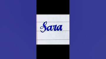 Sara 💥💥#Handwriting #Cursive #Viral #shorts#calligraphy