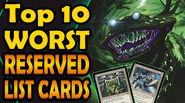 Top 10 Worst Reserved List Cards (Cards that can never be reprinted)