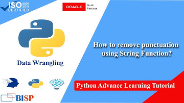 Python Data Wrangling USE Case | Removing Punctuation | Python Financial Data Analysis