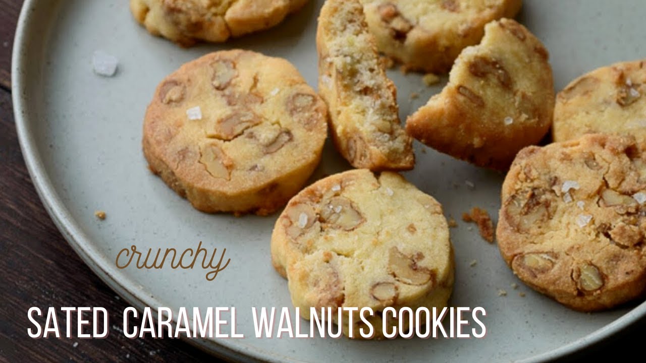 คุกกี้ซอลต์คาราเมลวอลนัท I Salted Caramel Walnuts Cookies I Nipponkitchen