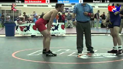 Joe Schumacher vs. Jake Kadel at 2013 ASICS Univer...