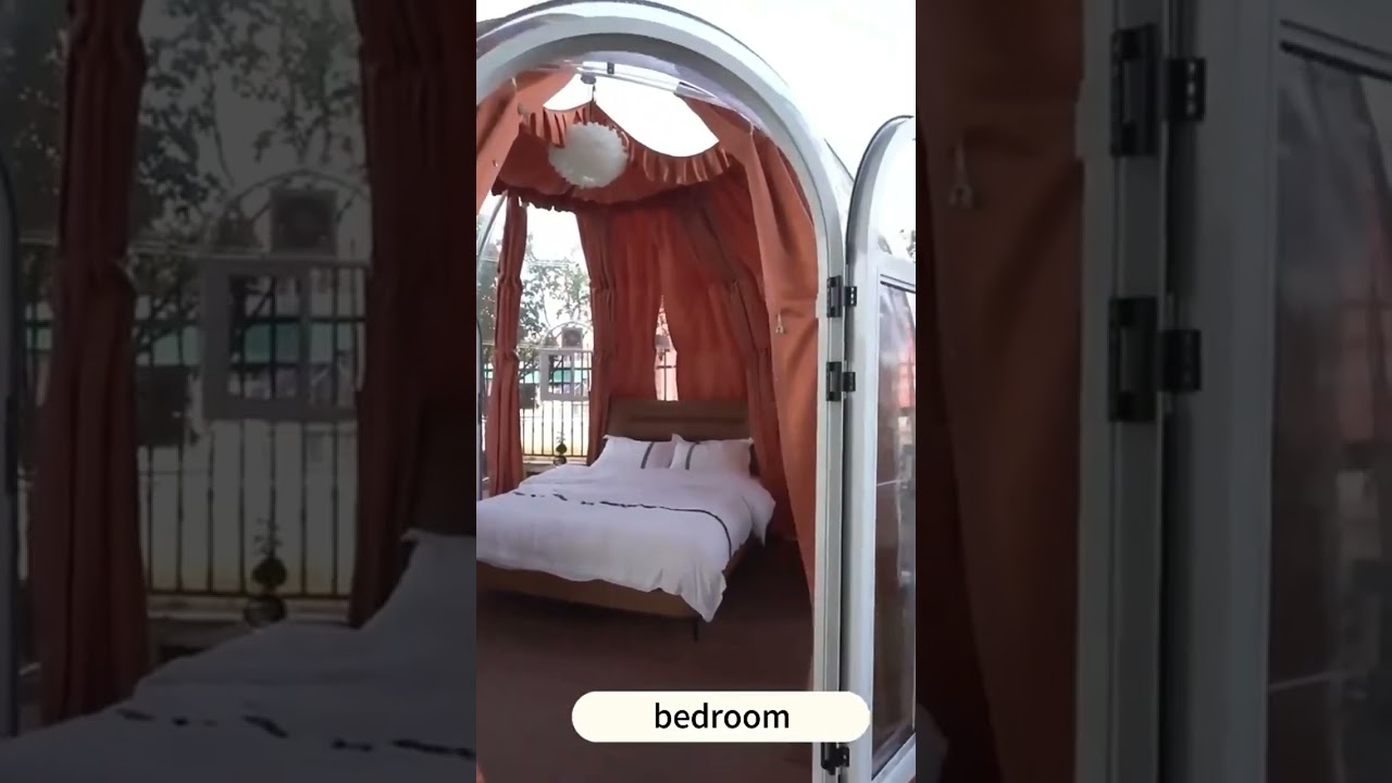 Outdoor Geodesic Dome Tent with Waterproof PVC Steel Fabric for Glamping Resorts Hotels Events