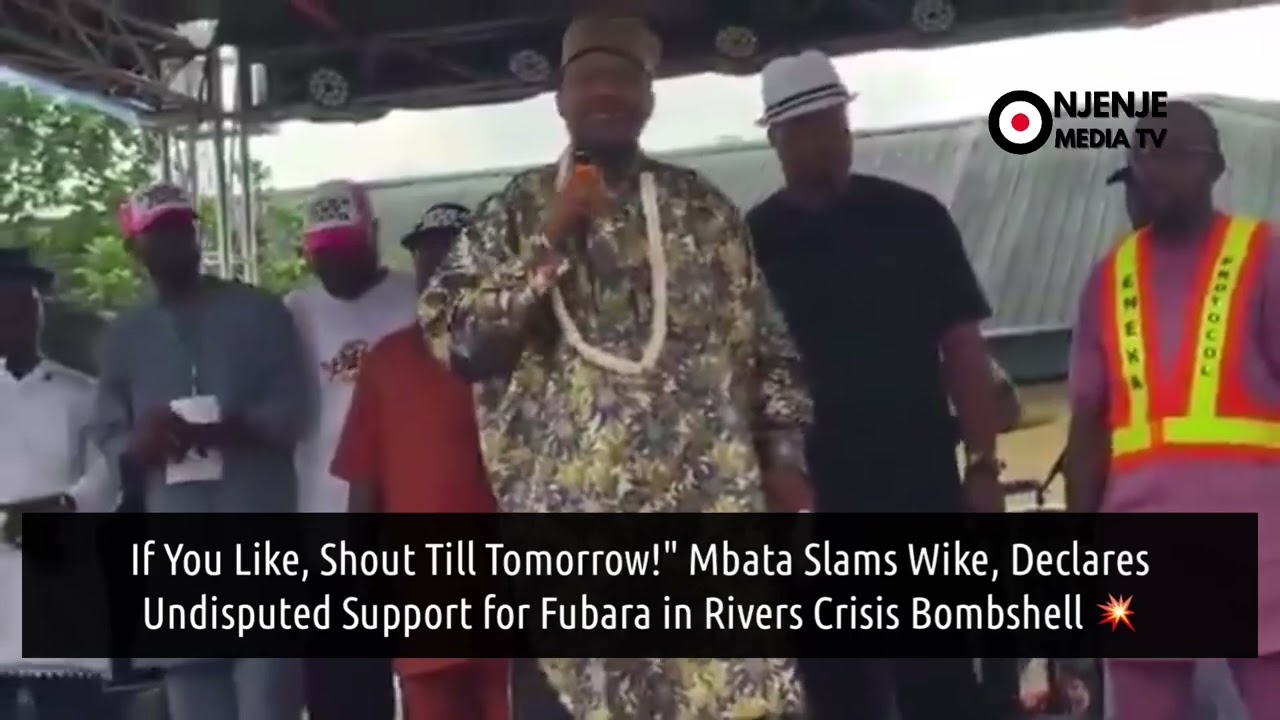 «Если хотите, кричите до завтра!» Мбата критикует Вике и заявляет о поддержке Фубары.