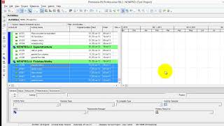 Assign WBS to activities and creat relationships