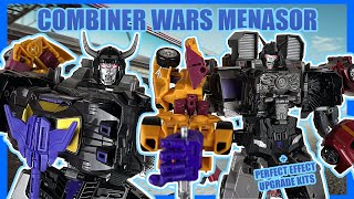 COMBINER WARS MENASOR + PERFECT EFFECT UPGRADE KITS  Transformers Combiner Wars Menasor Toy Review