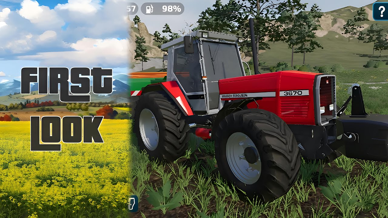 Farming simulator 23 ‼️ First Look Game play on Android Realme 6 pro ‼️ Fs23🔥
