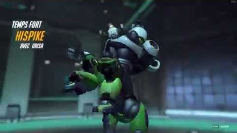 Overwatch Orisa mini-Grav into DVA Bomb 6-man Kill