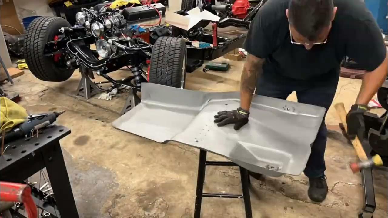 1977 C3 corvette floor pan replace YouTube