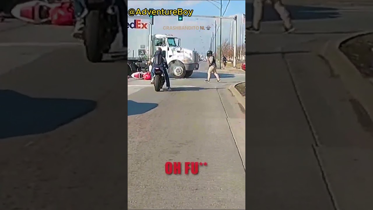 Motorcycle Crash with FedEx Semi  