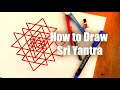How to draw sri yantra step by step