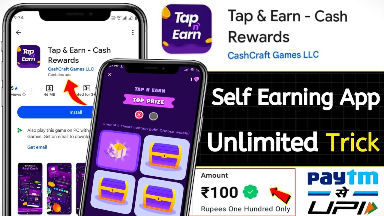 💥 Tap & Earn | Tap And Earn Money | Tap & Earn App Se Paise Kaise ...