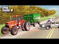 FARMER GET'S PULLED OVER DURING HARVEST! (FOR RACING) | FARMING SIMULATOR 2019