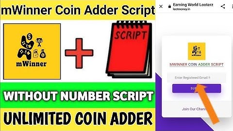 🤑MWINNER ADDER SCRIPT | COIN ADDER SCRIPT | NEW APP REFER SCRIPT | SCRIPT TODAY| REFER SCRIPT TODAY