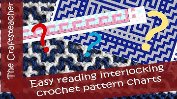 Easy reading interlocking crochet pattern charts