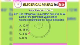 MCQ II BASIC ELECTRICAL II PART 2