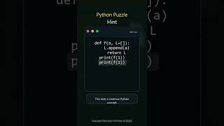 Advanced Python Trick to Know! | Interview Puzzle Challenge | YouTube Shorts #interviewquestions