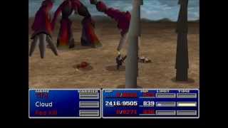 Final Fantasy VII Ruby Weapon Enemy Skill Only Solo Character Challenge (SCESO) Part 1/3