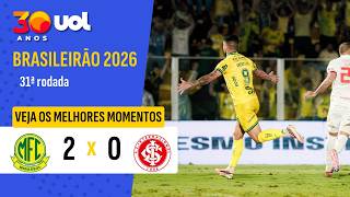 MIRASSOL 2 X 0 INTERNACIONAL | MELHORES MOMENTOS | BRASILEIRÃO 2026