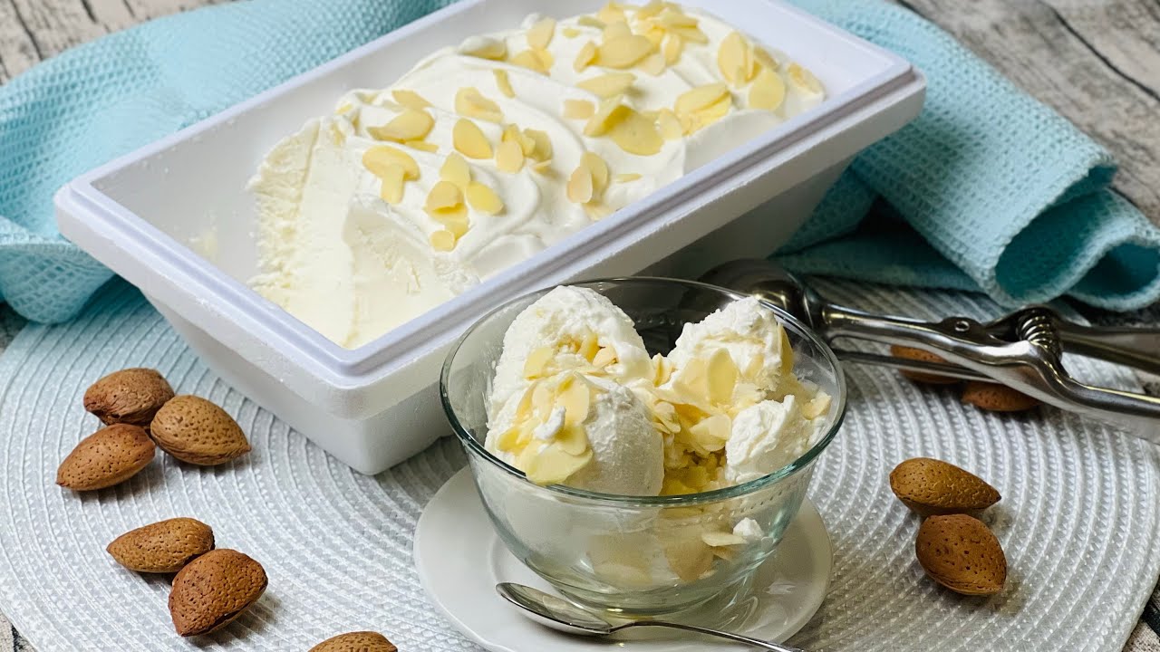 Gelato alle Mandorle Senza Gelatiera