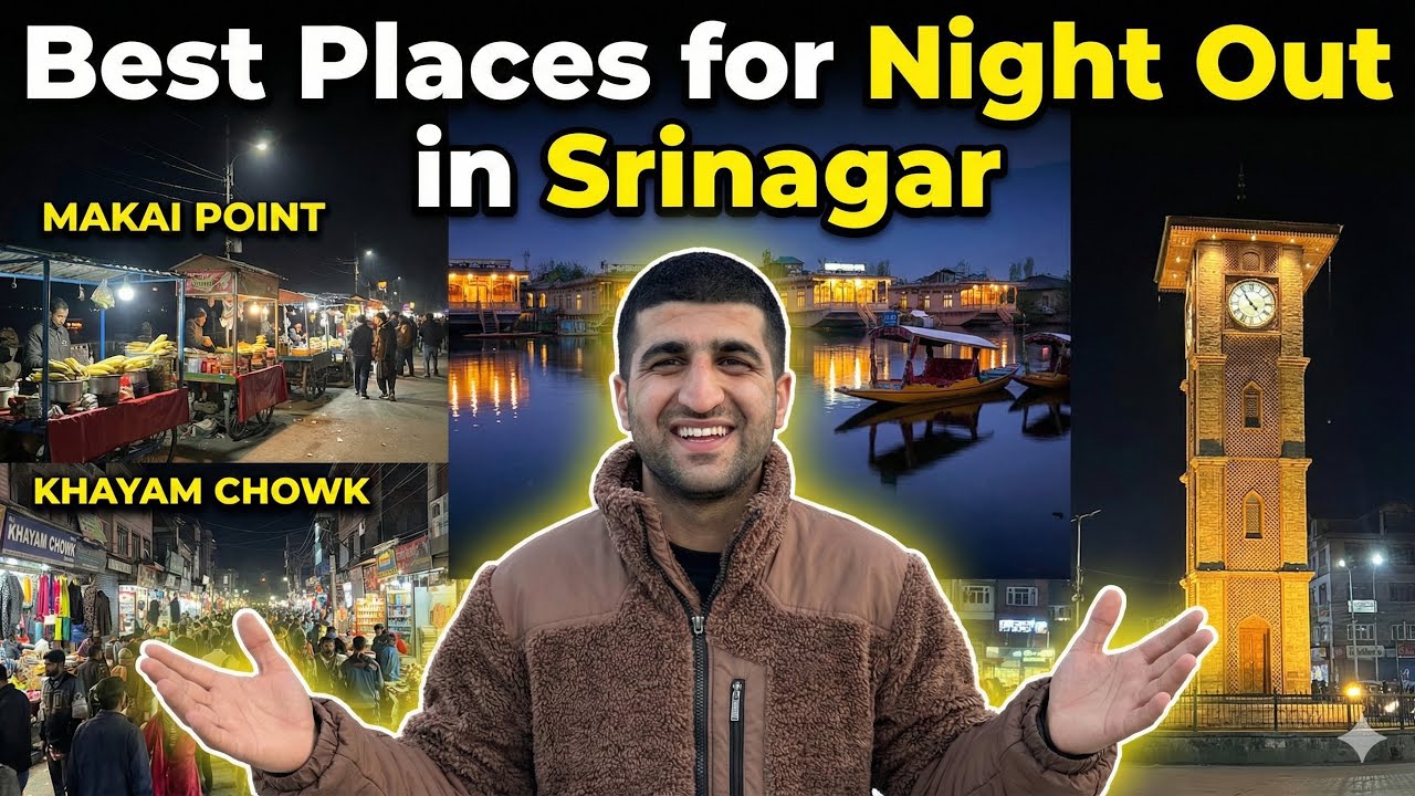 Best Night Out Places in Srinagar | Top 5 Spots for Food & Views in Srinagar #kashmirtrip #srinagar 