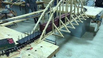 G Scale Arched Bridge. First Run! 4-8-19