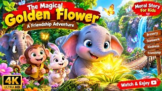 🐘 The Brave Little Elephant's Magical Adventure 🌟 | Kids Story in English