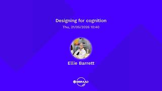 UMBRAAD 2026 | Designing for cognition - Ellie Barrett